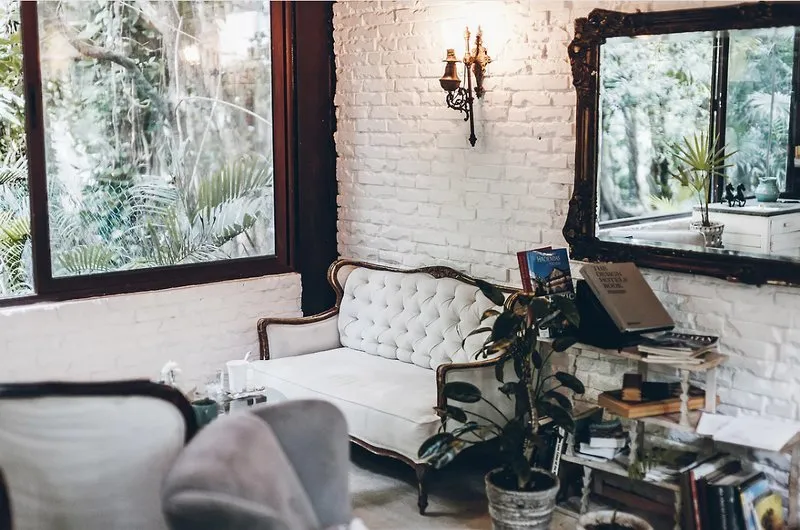 Stilsko opremljen bivalni prostor v hotelu La Semilla